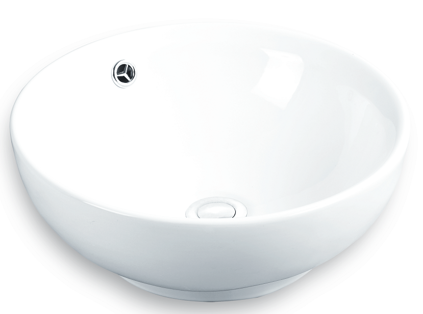 White Ceramic Wash Basin For Bathroom