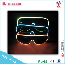 high brightness party dancing el glowing sunglasses with good package made in china