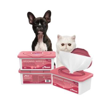 Lingettes nettoyantes pour chats avec logo OEM ODM