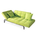 Cushioned Fabric Recliner Settee Single Sofa Bed