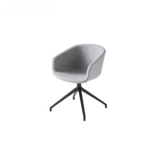 Sepenuhnya berlapis Spider Base Casters Basket Chair