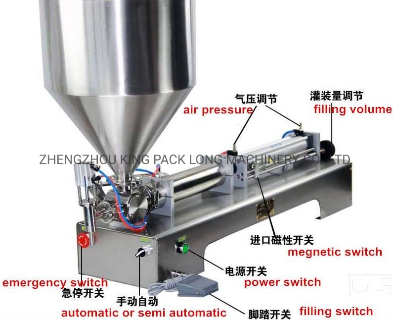 Vertical Floor Single Head Liquid/ Paste Filling Machine