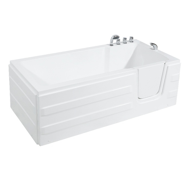 60 Free Standing Tub Long walk-in Bathtub Handicapped Bath Tub Combo