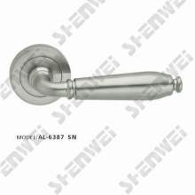 Zinc Alloy/Aluminum Door Handle with Round Rosette