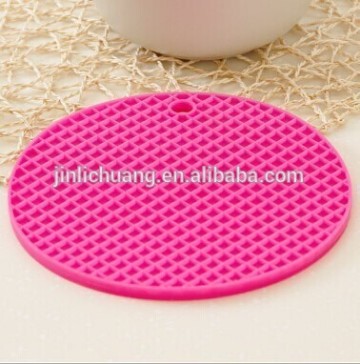 2015 Novelty Wholesale Silicone Table Cup Mats, FDA Approval Heat-resistant custom silicone cup mats