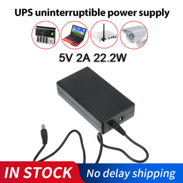 5V UPS Uninterrupted Power Supply 2A 22.2W Alarm System Security Camera Dedicated Backup Power Supply For Camera Router