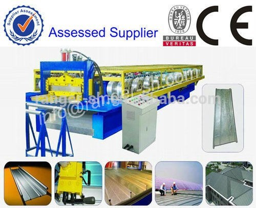 Aluminium Bemo Tapered Roof Roll Forming Machine with curving machine