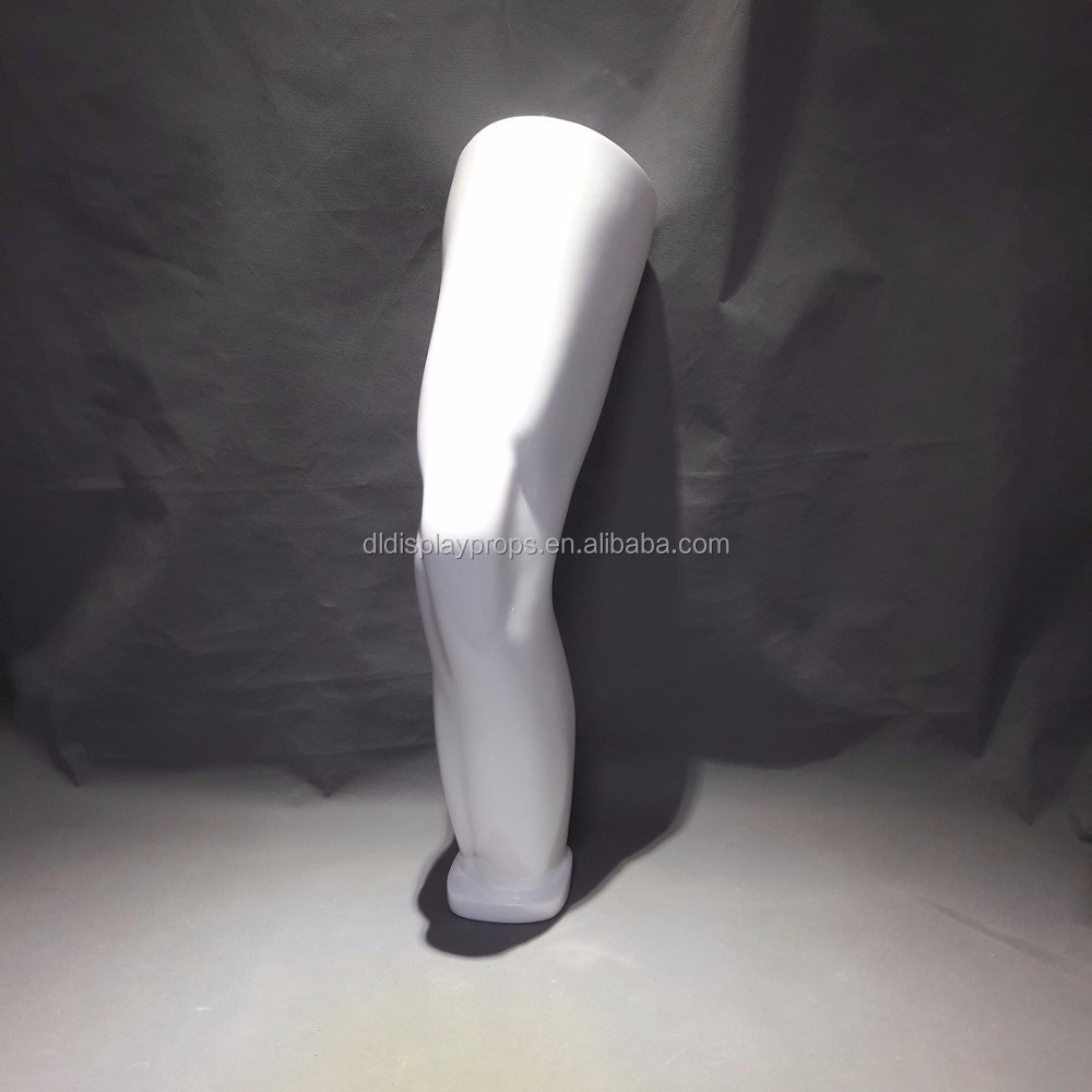 DL801 Sport knee form for sport mannequin, display knee form of white color silver color matt