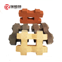 Grass Planting Clay Pavers for Outdoor Projects: Square Bricks for Sidewalks and Blind Roads