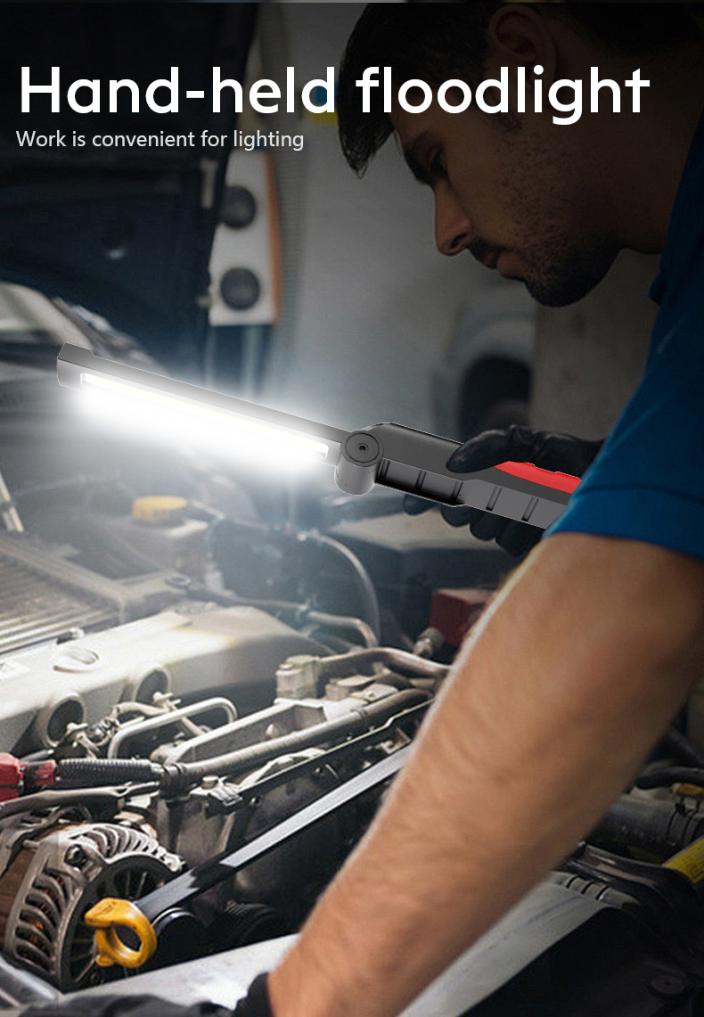 Latest best product in the industry  emergency IPX5 ETL certificate magnetic work light with fire work light