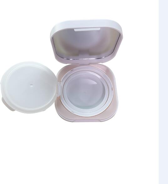 Estuche cosmético de base de polvo compacto con cojín vacío