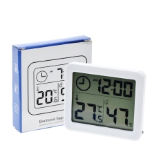 TZT Multifunction Thermometer Hygrometer with 3.2inch LCD Screen