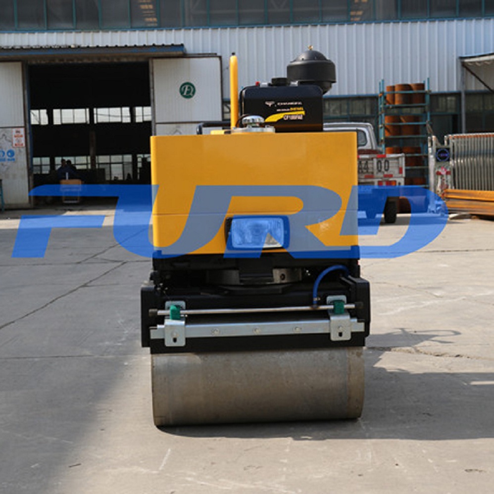 Walk Behind Baby Double Drum Hand Roller Compactor