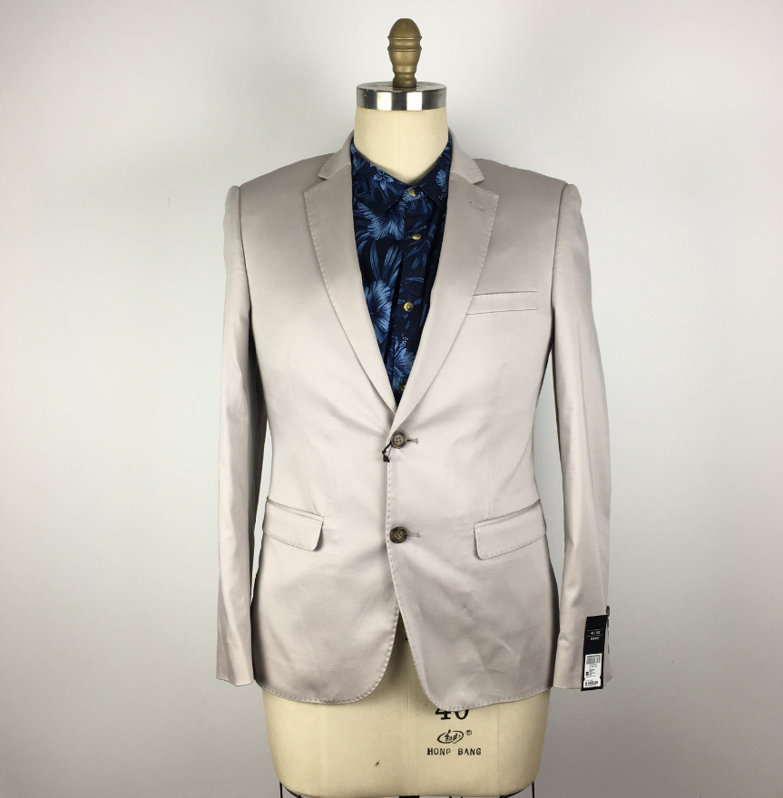 Diseño superior Fit Slim Fit Blazer de boda de color noble