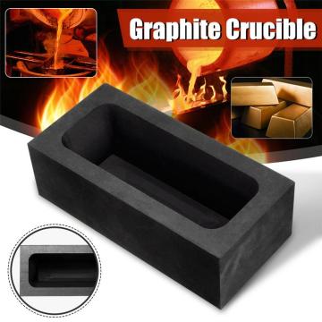 85oz Gold Large Graphite Ingot Mold Melting Casting Refining Scrap Bar Crucible Household Tool Accessories