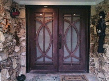 lowes wrought iron french door