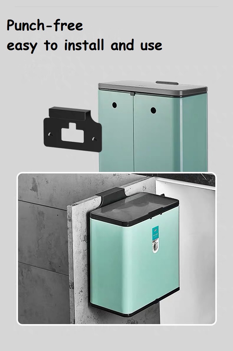 Punch Free Hanging Garbage Can