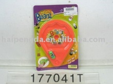 magic bean toy with plate
