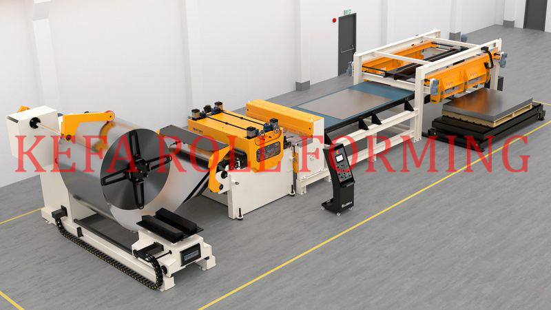 cut to length line machine steel coil straightening and leveling steel plate cutting machine
