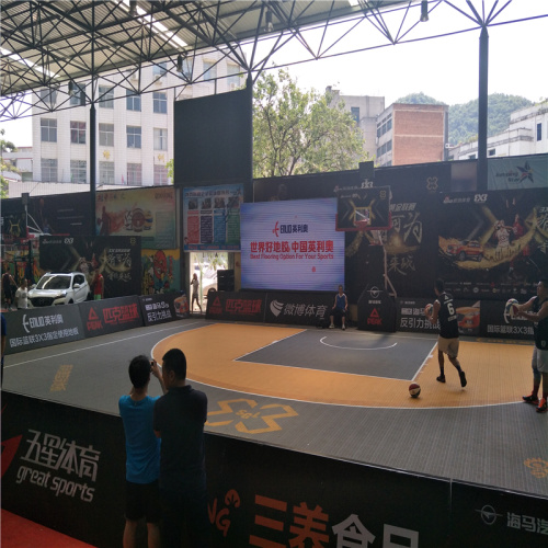 ชั้นบนสุดในร่มและกลางแจ้ง FIBA ​​3x3 พื้นบาสเก็ตบอลที่ได้รับอนุมัติ