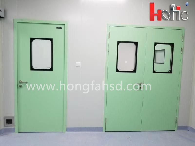 Hermetic airtight operating sliding hospital door