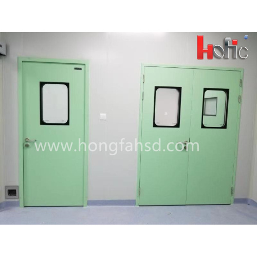 Hermetic airtight operating sliding hospital door