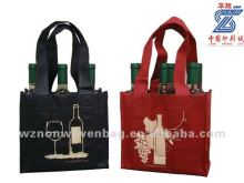 recyclable 4 cans nonwoven wine handbag