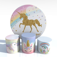 Unicorn theme circle wedding backdrop