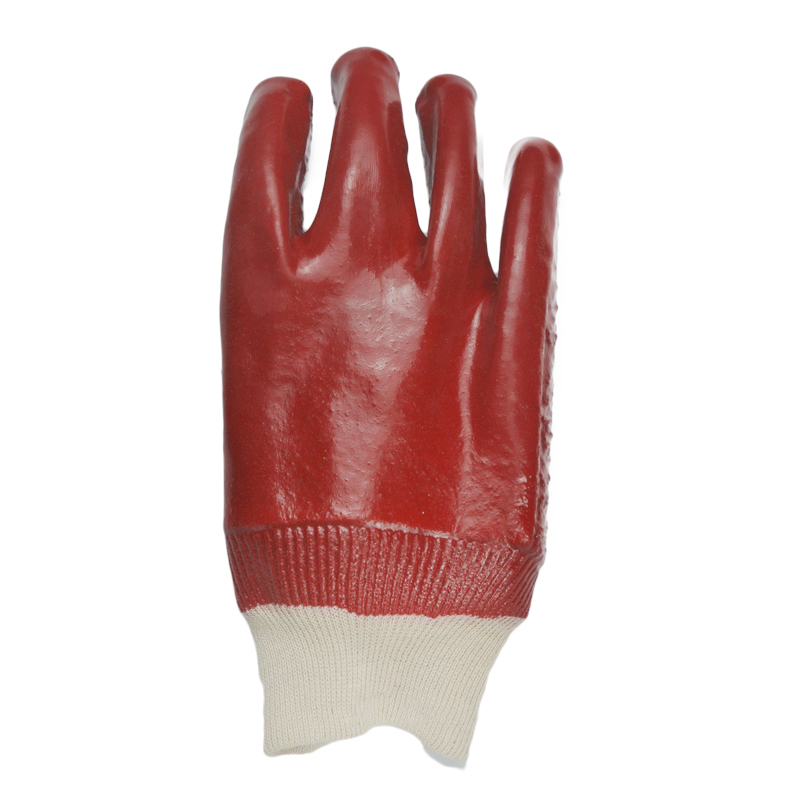 PVC glove heavy duty terry toweling linning