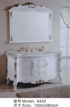 Modern White Solid Wood Barthroom Cabinet