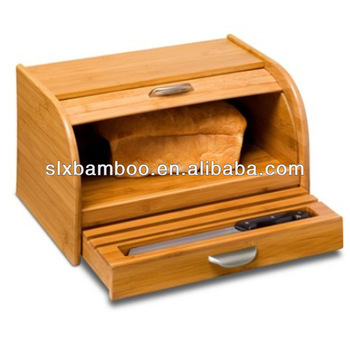 bamboo food box with drawer