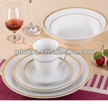 Turkish royal gold rim porcelain dinner set