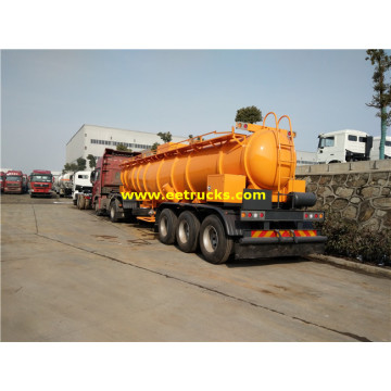 20000L Tri-axle Sulfuric Acid Road Tanker Trailers