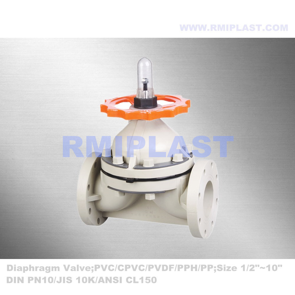 Valve de diaphragme PPH ANSI CL150