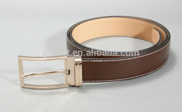 Man's 3.0cm brown col formal PU belt
