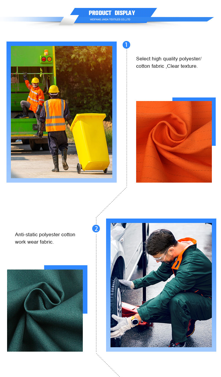 100%cotton waterproof Resistance to pilling Canvas Fabric for workwear uniform