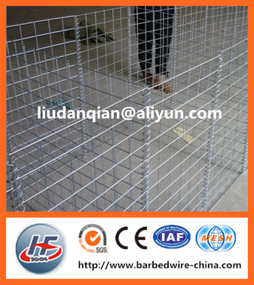 1mx0.5mx0.5m heavy duty galvanized welded gabion box for garden furniture (manufacture)