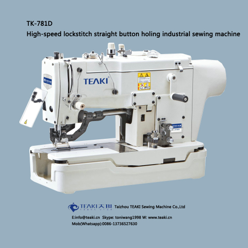 TK-781D direct drive high-speed lockstitch straight button holing industrial sewing machine