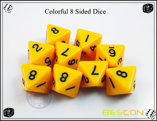 Colorful 8 Sided Dice-4 Colorful 8 Sided Dice-4