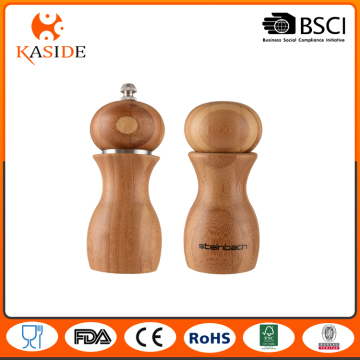 Easy Taking Bamboo Salt Mill and Shaker Set Made in China