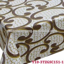 transparent PVC table cloth/ 3 layer clear plastic tablecloth