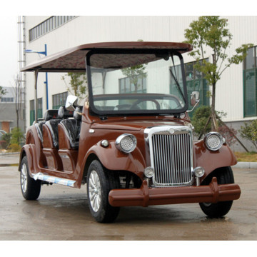 classic gas powered golf cart with fiberglass bodies