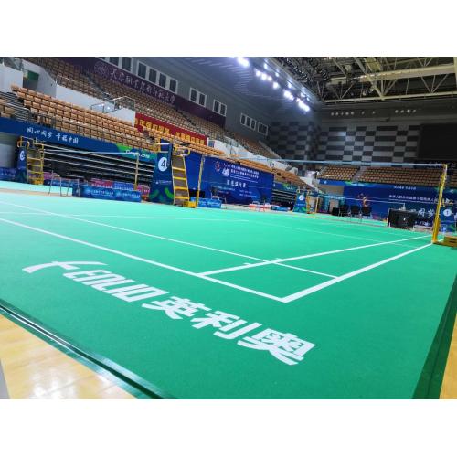 Pisos esportivos de PVC para badminton aprovados pela BWF