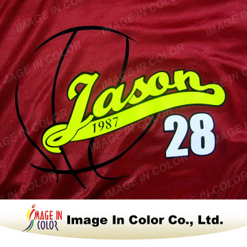 Basketball uniform heat transfer printing film