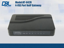 4 Channel Voip Ata Telephone Adapter Wan / Lan For Free Call Ht-842r