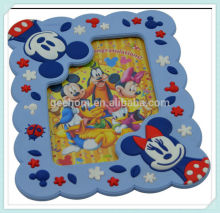 cheap cartoon custom frame picture/soft pvc photo frame
