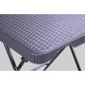 Square Garden Rattan Plastic Folding Table Outdoor