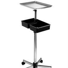 Black Hair Salon Stool for Barber Salon Trolley