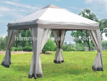 garden gazebo with mosquito netting