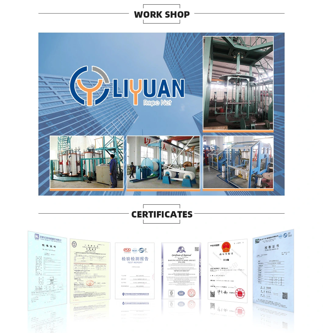 Durable and Wear Resistant Braided PP Polyester Mooring Rope